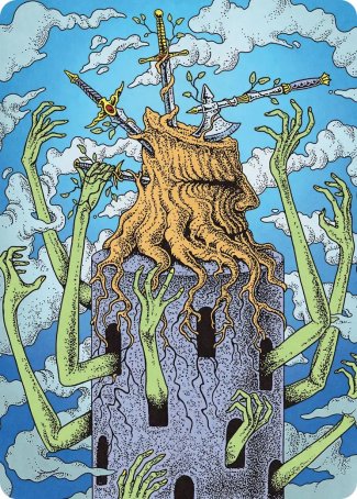 Flourishing Grapple (51/54) Art Card (FRA)