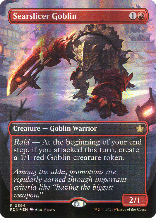 Searslicer Goblin (0394) (Borderless) - Mana Foil