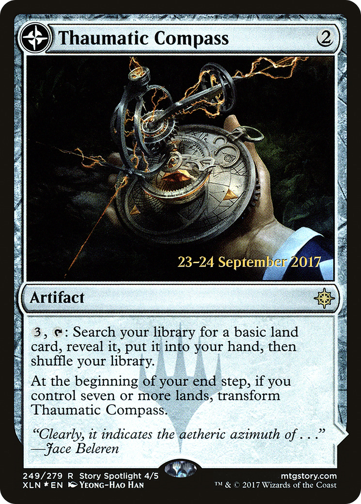 Thaumatic Compass // Spires of Orazca (249) (Prerelease) (PXLN) - Foil