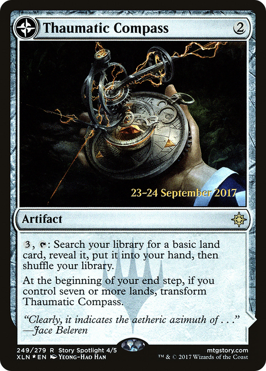 Thaumatic Compass // Spires of Orazca (249) (Prerelease) (PXLN) - Foil