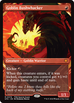 Goblin Bushwhacker (0078) (Showcase) - Foil
