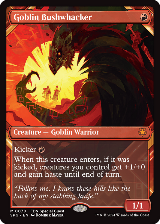 Goblin Bushwhacker (0078) (Showcase) - Foil