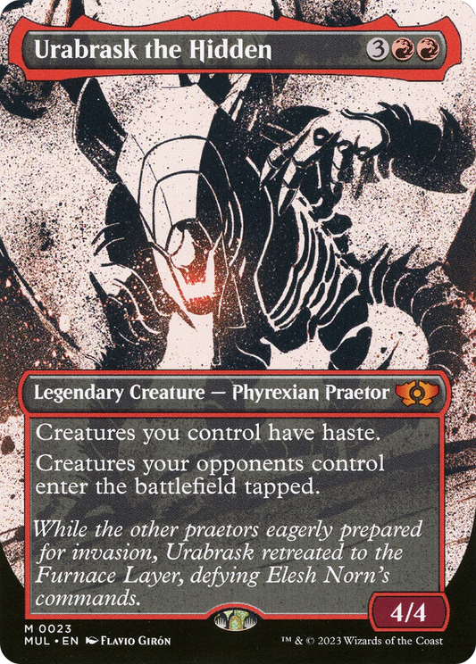 Urabrask the Hidden (0023) (Borderless) (Showcase) - Foil