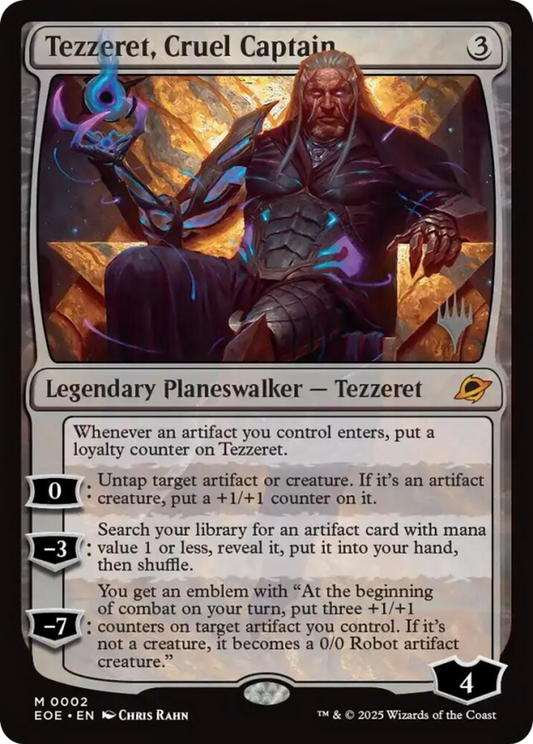 Tezzeret, Cruel Captain (0002) (Promo Pack) - Foil