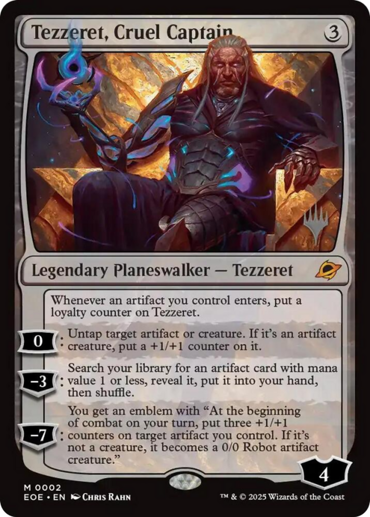 Tezzeret, Cruel Captain (0002) (Promo Pack)