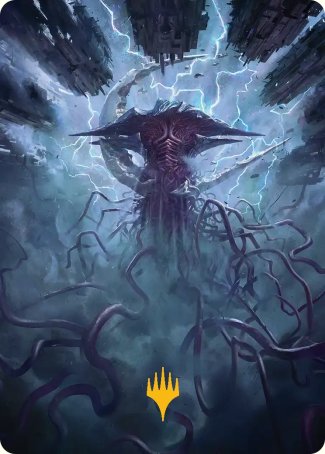 Emrakul, the Exigent Doom (01/54) Art Card (FRA) - Gold-Stamped Signature