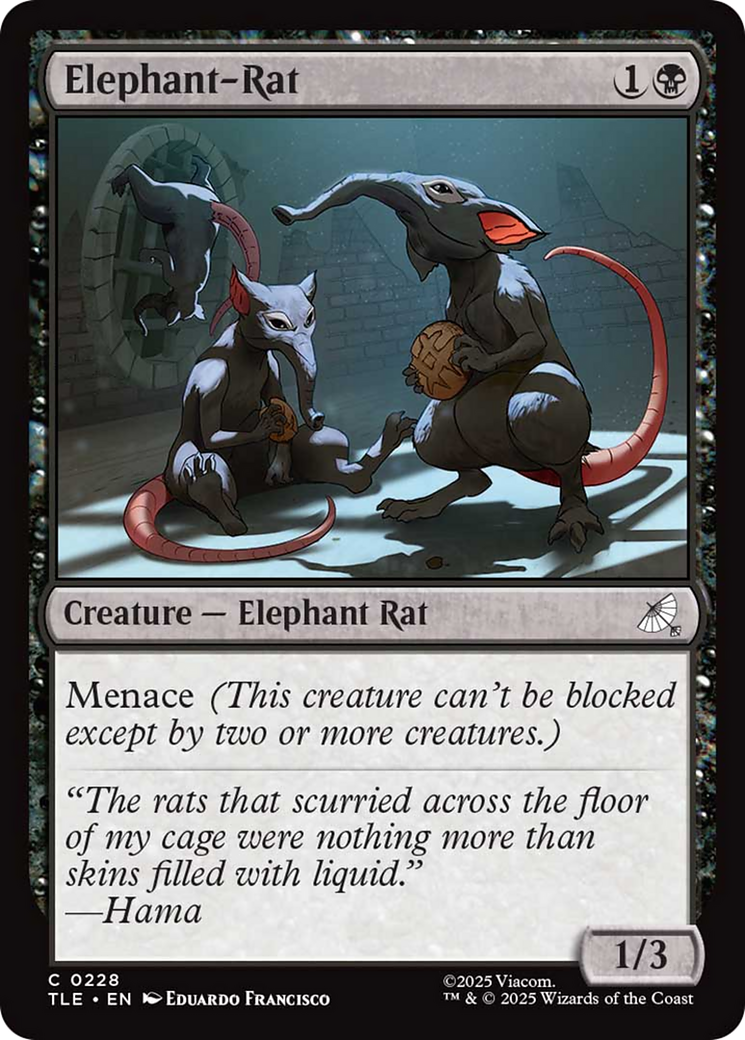 Elephant-Rat tle
