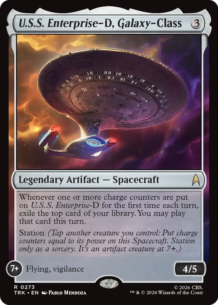 U.S.S. Enterprise-D, Galaxy-Class (TRK) - Foil