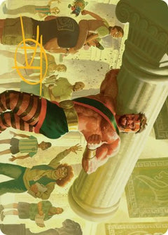 Hercules, Prince of Power (13) Art Card (AMSH) - Gold-Stamped Signature