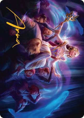 Return to the Light Realms (05/54) Art Card (FRA) - Gold-Stamped Signature