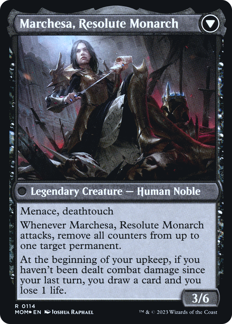 Invasion of Fiora // Marchesa, Resolute Monarch (0114) (Prerelease) (PMOM) - Foil