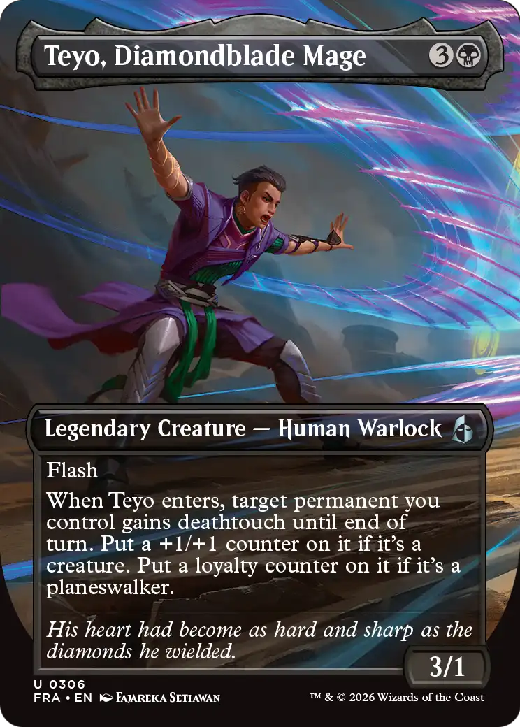 Teyo, Diamondblade Mage (0306) (Borderless) (FRA)