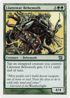 Llanowar Behemoth (8th Edition) (Oversized) (Box Topper Promo) (O8TH)