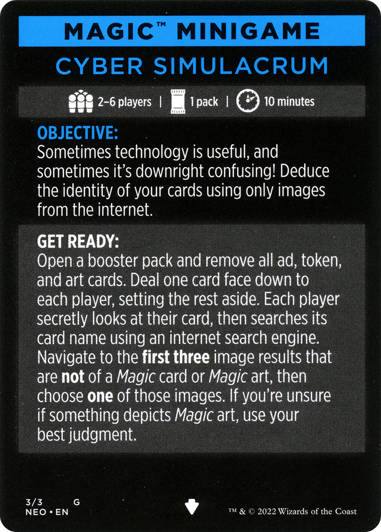 Magic Minigame: Cyber Simulacrum (MNEO)