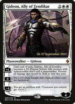 Gideon, Ally of Zendikar (029) (Prerelease) - Foil