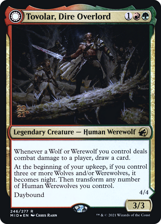 Tovolar, Dire Overlord // Tovolar, the Midnight Scourge (246) (Prerelease) (PMID) - Foil