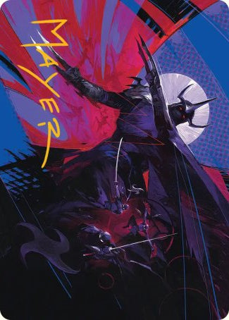 Shredder's Technique (07/54) Art Card (ATMT) - Gold-Stamped Signature