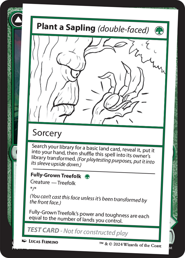 Plant a Sapling // Fully-Grown Treefolk (MB2)