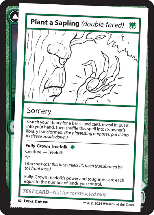 Plant a Sapling // Fully-Grown Treefolk (MB2)