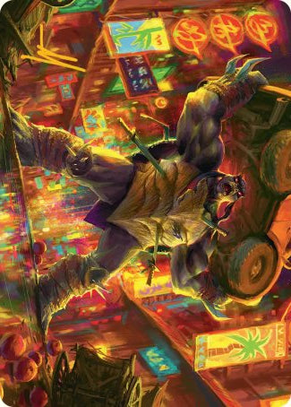 Slash, Reptile Rampager (10/54) Art Card (ATMT) - Gold-Stamped Signature