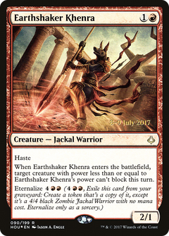 Earthshaker Khenra (090) (Prerelease) - Foil