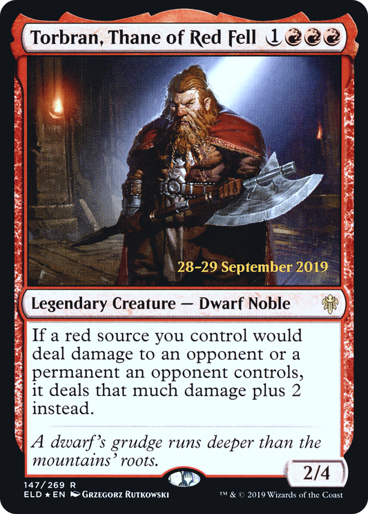 Torbran, Thane of Red Fell (147) (Prerelease) - Foil