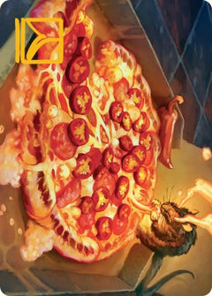 Spicy Oatmeal Pizza (11/54) Art Card (ATMT) - Gold-Stamped Signature