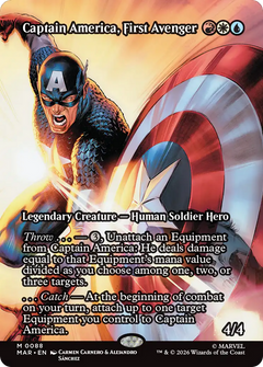 Captain America, First Avenger (0088) (Borderless) (MAR) - Foil