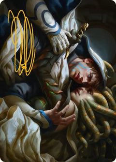 Vraska's Final Mercy (15/54) Art Card (FRA) - Gold-Stamped Signature