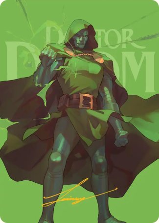 Doctor Doom (24/45) Art Card (AMSH) - Gold-Stamped Signature