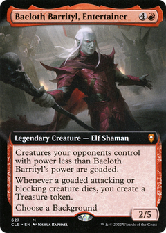 Baeloth Barrityl, Entertainer (627) (Extended Art) - Foil