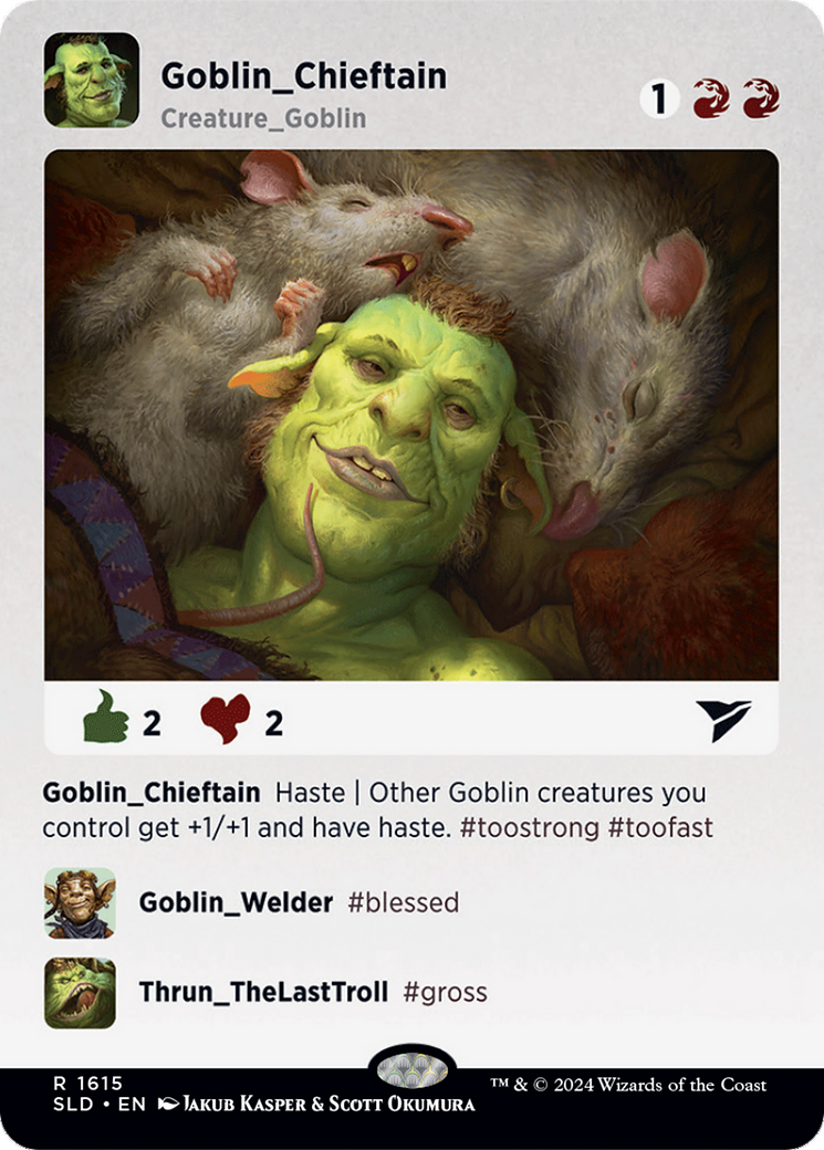 Goblin Chieftain (1615) (Showcase) - Rainbow Foil