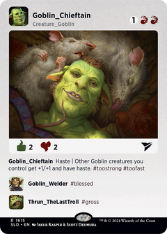 Goblin Chieftain (1615) (Showcase) - Rainbow Foil
