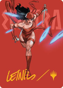 Elektra, Daughter of the Hand (25/45) Art Card (AMSH) - Gold-Stamped Signature
