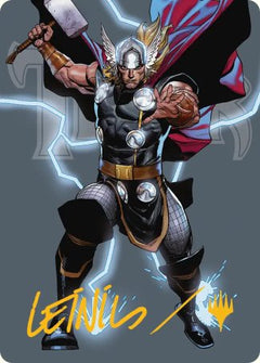 Thor, God of Thunder (26/45) Art Card (AMSH) - Gold-Stamped Signature