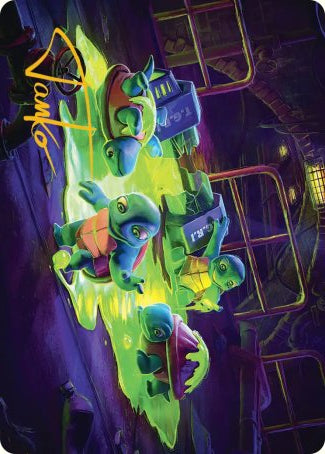 The Ooze (18/54) Art Card (ATMT) - Gold-Stamped Signature