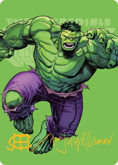 The Incredible Hulk (28/45) Art Card (AMSH) - Gold-Stamped Signature
