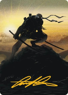 Leonardo, Sewer Samurai (20/54) Art Card (ATMT) - Gold-Stamped Signature