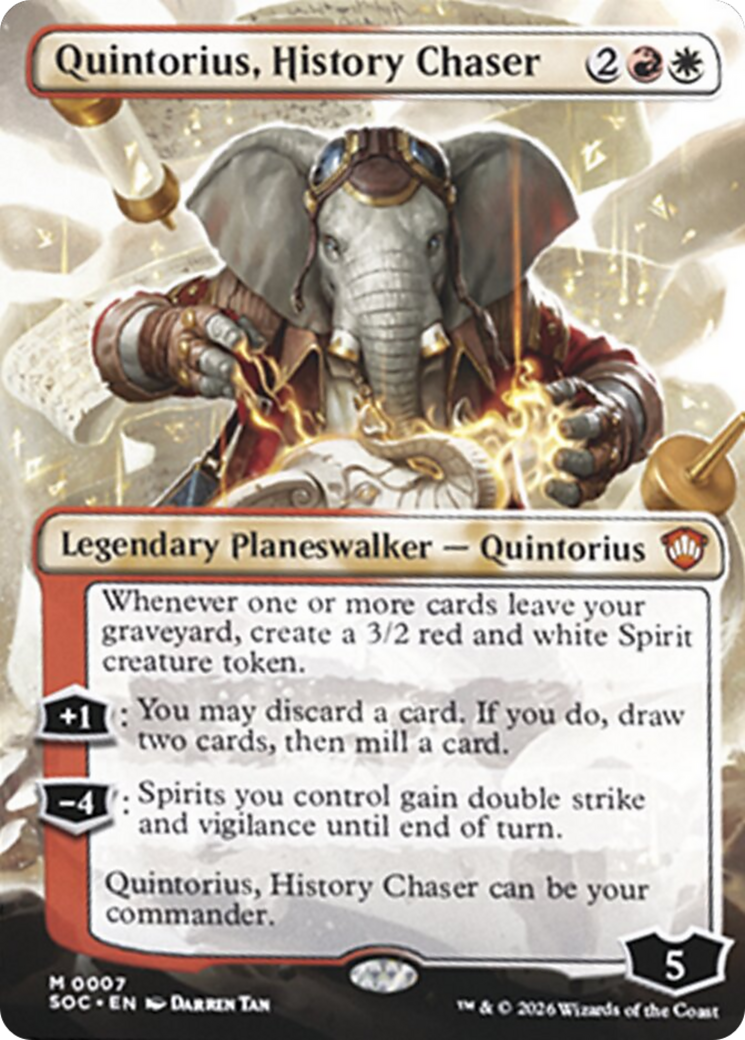 Quintorius, History Chaser (0007) (Borderless) (SOC)