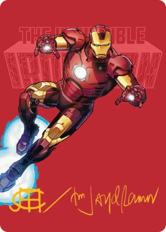 The Invincible Iron Man (29/45) Art Card (AMSH) - Gold-Stamped Signature