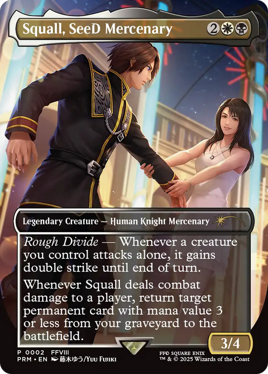 Squall, SeeD Mercenary (0002) (Borderless) - Foil