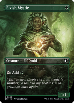 Elvish Mystic (0648) (Borderless) - Foil