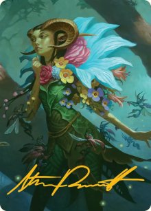 Maralen, Fae Ascendant (24/54) Art Card (AECL) - Gold-Stamped Signature