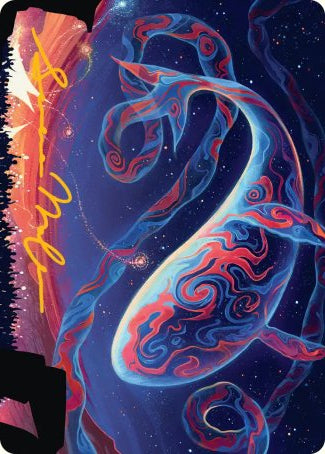 Spectacular Skywhale (24/54) Art Card (ASOS) - Gold-Stamped Signature