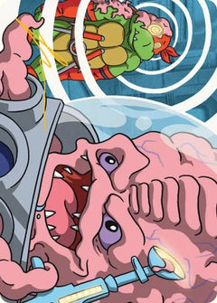 Krang, Master Mind (25/54) Art Card (ATMT) - Gold-Stamped Signature