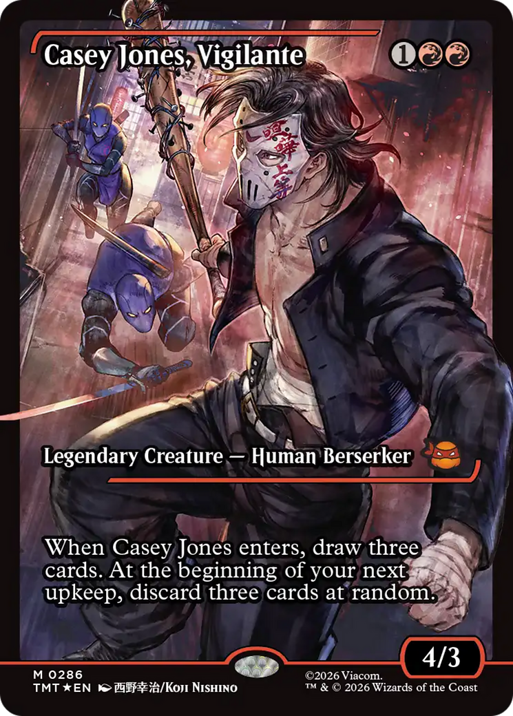 Casey Jones, Vigilante (0286) (Showcase) (TMT) - Foil