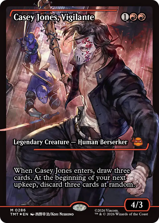 Casey Jones, Vigilante (0286) (Showcase) (TMT) - Foil
