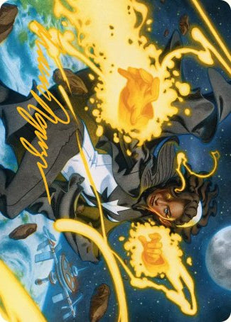 Photon, Mighty Marvel (34) Art Card (AMSH) - Gold-Stamped Signature