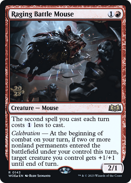 Raging Battle Mouse (0143) (Prerelease) - Foil