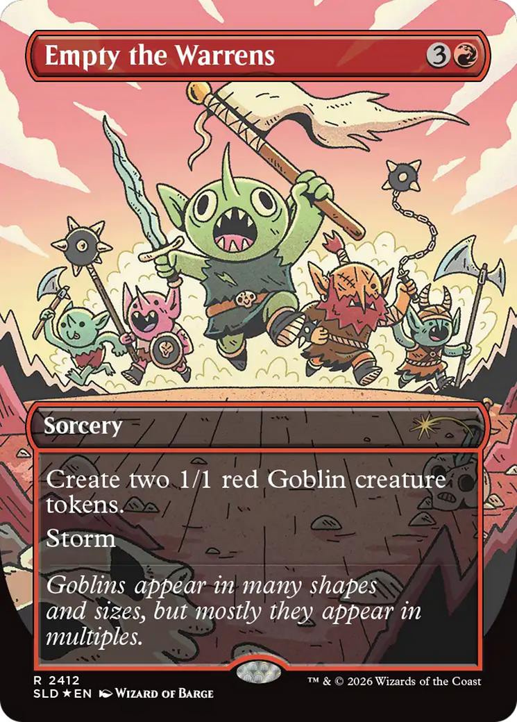 Empty the Warrens (2412) (Borderless) (SLD) - Foil